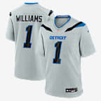 Jameson Williams Detroit Lions Rivalries Collection Men's Nike NFL Game Jersey - Silver