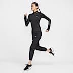 나이키 스위프트 여성 써마 핏 ADV 리플렉티브 액센트 쿼터집 러닝 탑