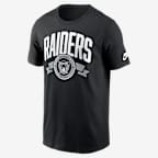Las Vegas Raiders Rewind Front And Back Hit Essential Men's Nike NFL T-Shirt - Black