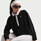 Nike Sportswear Women's Oversized Long-Sleeve Polo Shirt