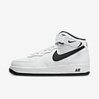 Nike Air Force 1 Mid '07 Men's Shoes - White/White/Black