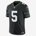 Jersey de fútbol americano Nike Dri-FIT de la NFL Limited para hombre Garrett Wilson New York Jets - Negro