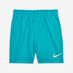 Conjunto de tres piezas Swooshfetti a rayas para bebé Nike Essentials