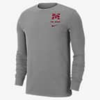Nike College Dri-FIT (Morehouse) Men's Long-Sleeve T-Shirt - Dark Grey Heather