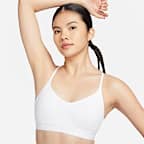 สปอร์ตบราผู้หญิงแบบปรับได้เสริมฟองน้ำ Nike Indy Light Support