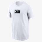 Michigan State Campus Logo Swoosh Men's Nike College T-Shirt - White