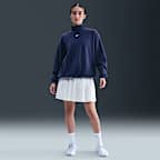 나이키 스포츠웨어 피닉스 플러시 여성 코지 플리스 오버사이즈 모크넥 탑