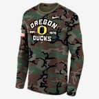 Oregon 2025 Military Appreciation Legend Men's Nike Dri-FIT College Long-Sleeve T-Shirt