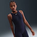 Traje de baño con piernas y cuello alto para mujer Nike Swim HydraStrong Essential