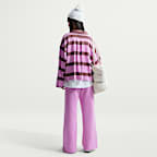 Pants con logotipo de  tiro alto de pierna ancha para mujer Nike Sportswear Phoenix Fleece