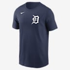 Detroit Tigers Fuse Wordmark Men's Nike MLB T-Shirt - Navy