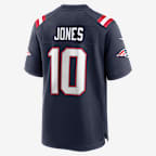 Maglia da partita da football americano New England Patriots (Mac Jones) NFL – Uomo