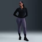 Dámské tričko Nike One Fitted Dri-FIT s dlouhým rukávem