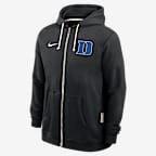 Duke Sideline Men's Nike Dri-FIT College Full-Zip Hoodie - Black