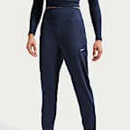 Joggers de tejido Knit de tiro alto largos para mujer Nike One