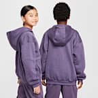 Nike Sportswear Club Fleece Older Kids' Oversized Full-Zip Hoodie