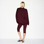 Playera oversized de manga larga con cuello en V para mujer NikeSKIMS Airy