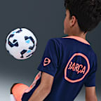 FC Barcelona Academy Pro Third Big Kids' Nike Dri-FIT Soccer Pre-Match Top