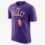 Playera Nike de la NBA para hombre Devin Booker Phoenix Suns Essential City Edition - Morado campo