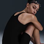 Traje de baño con piernas y cuello alto para mujer Nike Swim HydraStrong Solid