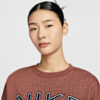 ナイキ スポーツウェア フェニックス フリース ウィメンズ オーバーオーバーサイズド クルーネック ロゴ スウェットシャツ