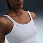 Vestido de tirantes de tela de minicanalé ajustado para mujer Nike Sportswear Chill Knit