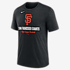 Playera Nike de la MLB para hombre San Francisco Giants Logo - Negro jaspeado