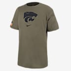 Kansas State Men's Nike College T-Shirt - Medium Olive