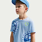 Nike Little Kids' Split Soccer Ball T-Shirt - Hydrogen Blue