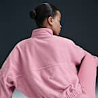 Sudadera de tejido Fleece Therma-FIT oversized de 1/2 cierre para mujer Nike One