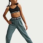 Joggers Dri-FIT para niña talla grande Nike Pro Fleece