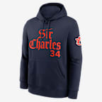 Charles Barkley Auburn Sir Charles Club Men's Nike College Pullover Hoodie - Navy