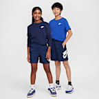 Shorts de tejido Woven de 15 cm para niños talla grande Nike Sportswear Club