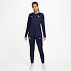 FFF Strike Nike Dri-FIT-Fußballoberteil mit Rundhalsausschnitt (Damen)