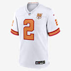 Jersey de juego Nike de la NFL para hombre de Emeka Egbuka de los Tampa Bay Buccaneers de la 50.ª temporada - Blanco