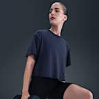 Playera de manga corta Dri-FIT cropped para mujer Nike One Relaxed