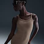 Vestido de tirantes de tela de minicanalé ajustado para mujer Nike Sportswear Chill Knit