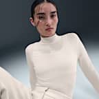 ナイキ スポーツウェア チル ニット ウィメンズ スリム ロングスリーブ モックネック Tシャツ