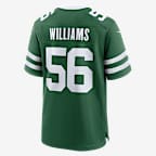 Jersey de fútbol americano Game para hombre NFL New York Jets (Quincy Williams)