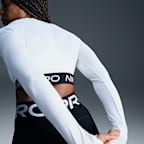 Γυναικεία μακρυμάνικη crop μπλούζα Dri-FIT Nike Pro