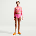 Rosa resplandor/Gris azulado