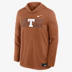 Texas Dugout Men's Nike Dri-FIT College Long-Sleeve Hooded Top - Burnt Orange