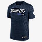 Playera Nike Dri-FIT de la MLB para hombre Detroit Tigers Authentic Collection - Azul marino