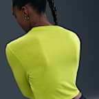 Playera de manga larga slim cropped para mujer Nike Sportswear Chill Knit