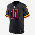 Jersey Nike de la NFL Game para hombre Luke McCaffrey Washington Commanders - Negro