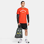 Nike Brasilia Printed Drawstring Bag (18L)