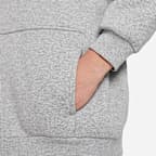 Sudadera con gorro oversized de cierre completo para niños talla grande Nike Sportswear Club Fleece