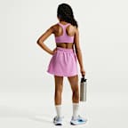 Skort Dri-FIT de tiro alto para niña talla grande Nike One