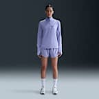 Capa intermedia de correr Dri-FIT de medio cierre para mujer Nike Swoosh