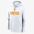 Tennessee Volunteers Primetime Club Campus Men's Nike College Pullover Hoodie - White